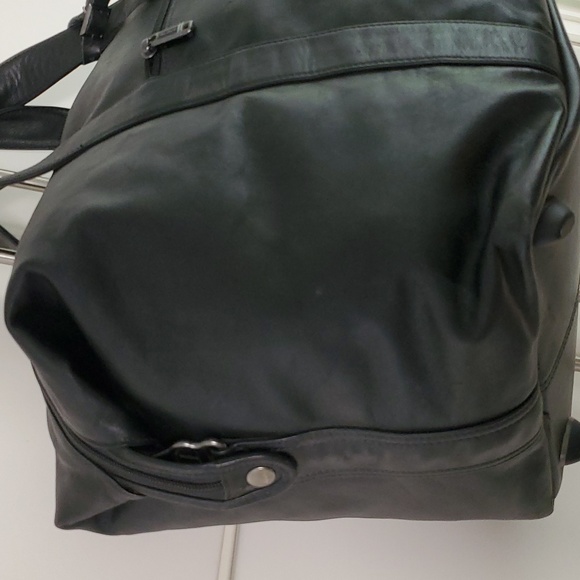 Rare Tumi Large Men's Boston Leather Weekender Duffel, 55L - Picture 3 of 12